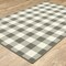 Homeroots 9 x 13 ft. Gray & Ivory Gingham Indoor & Outdoor Area Rug 389530 - alternate 2